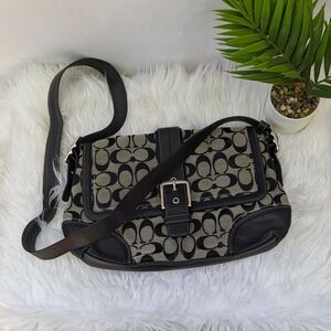 Vintage Coach Signature Crossbody Messanger